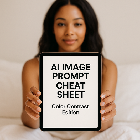 AI Image Prompt Cheat Sheet – Color Contrast Edition